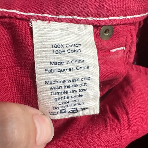 TRADEMARK Red Women's Straight Leg Jeans - Picture 4 of 9